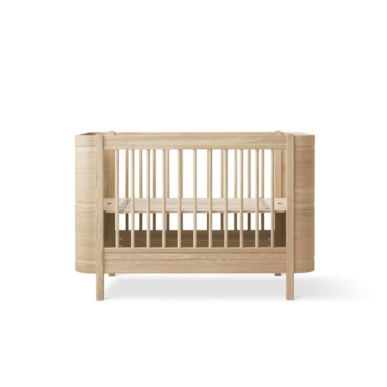 Wood Mini+ Cot Bed Excl. Junior Kit - Oak - Image 6