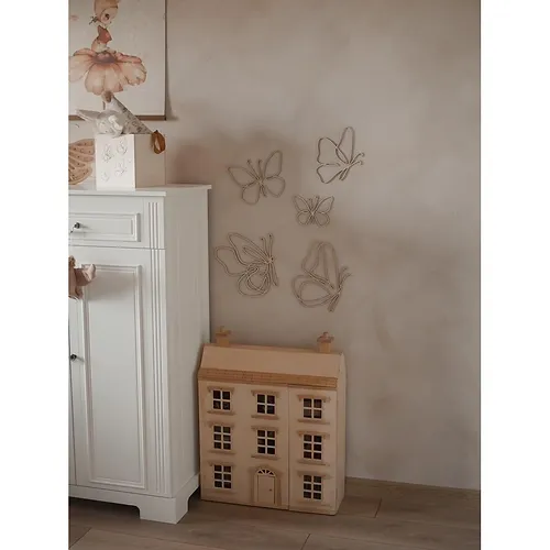 Wooden Wall Butterflies - Set Of 6 - Image 3
