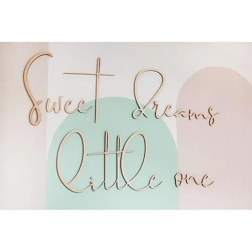 Wooden Wall Sign - Sweet Dreams Little One - Image 5