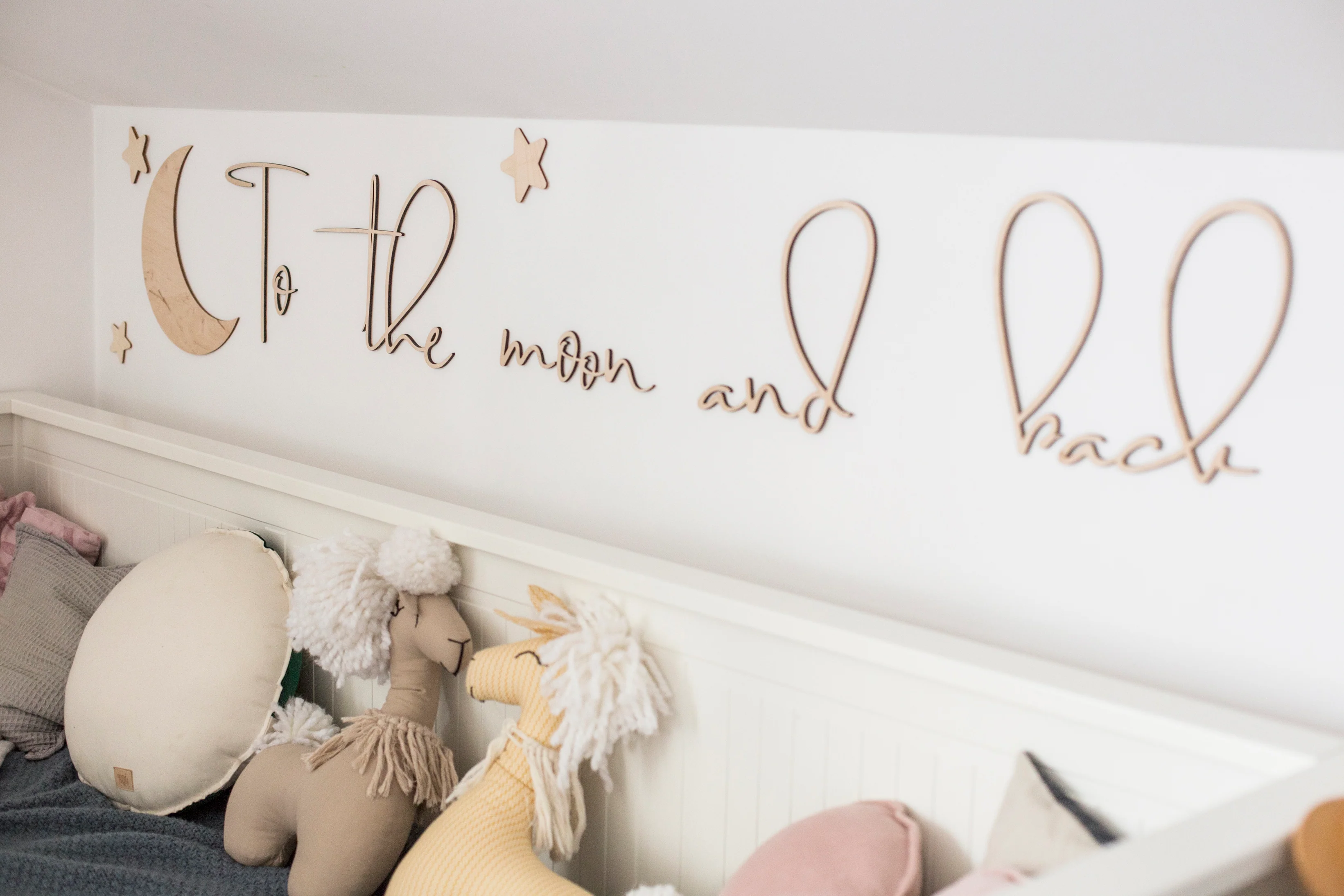 Wooden Wall Sign - To The Moon & Back - Image 6